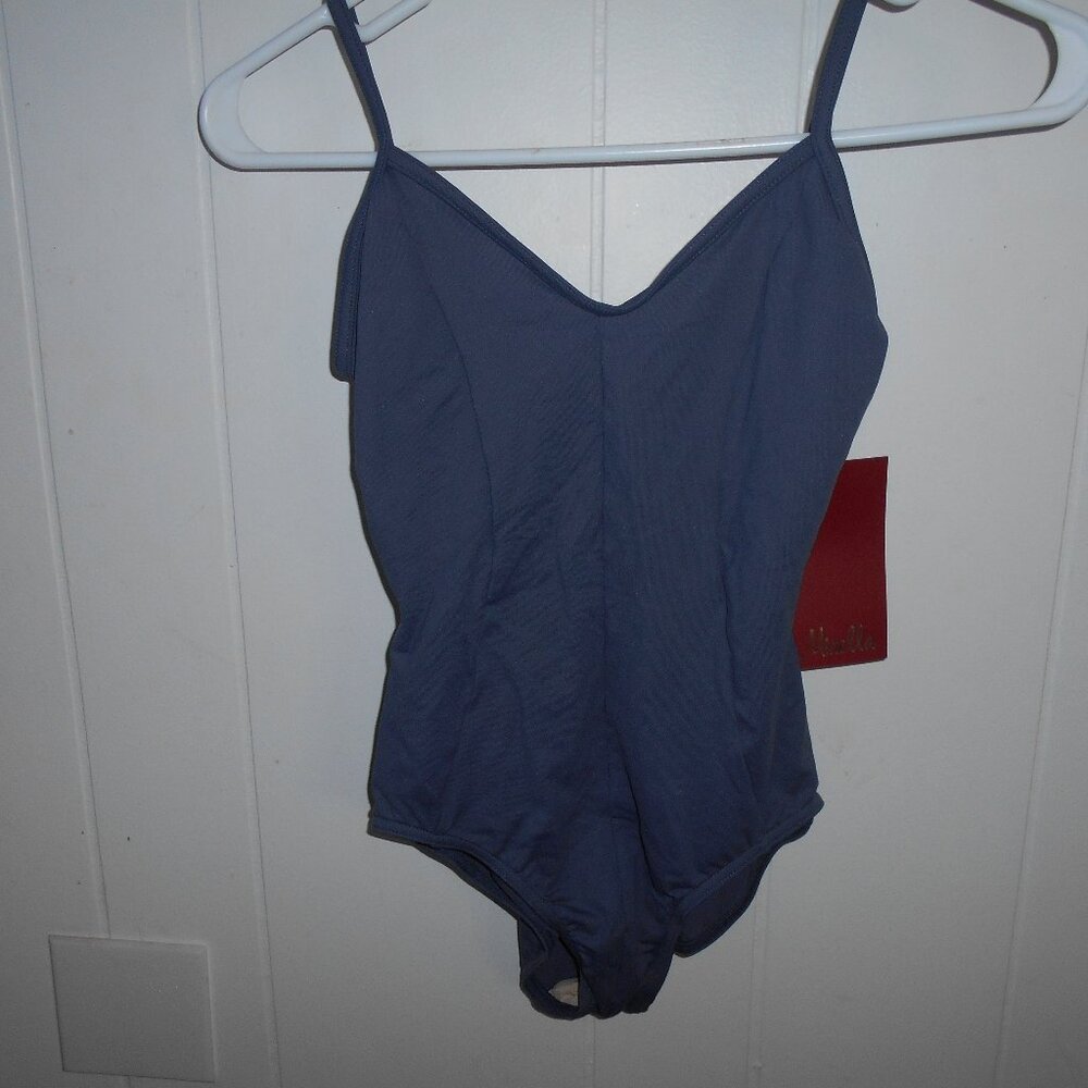 Mirella Blue Seamed Leotard- Small Adult-NWTag